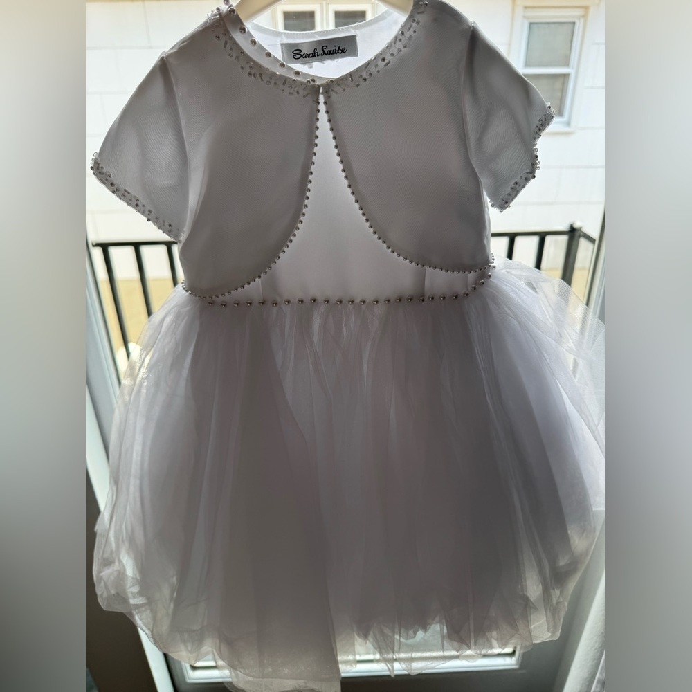 Elegant White Kids Formal Dress